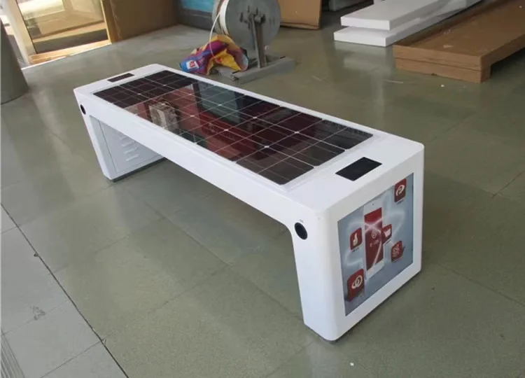 Outdoor Furniture Smart Solar Seats Garden Solar Park seat With Charging