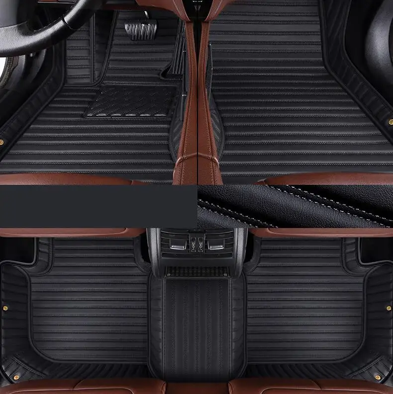 

Custom special car floor mats for Toyota Land Cruiser 300 5 seats 2026-2022 High quality rugs waterproof carpets for LC300 2024