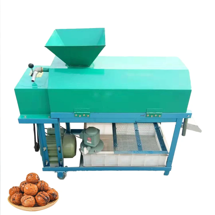 

Walnut Removing Machine Green Pecan Walnut Kernel Dehusking Shelling Peeler Green Walnut Peeling And Washing Machine