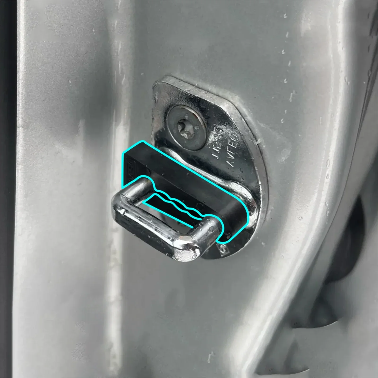Amortecedor do amortecedor da fechadura da porta do carro, isolamento acústico, ranger surdo chocalho, Renault Megane 3 Scenic Laguna Megan 2008-2016