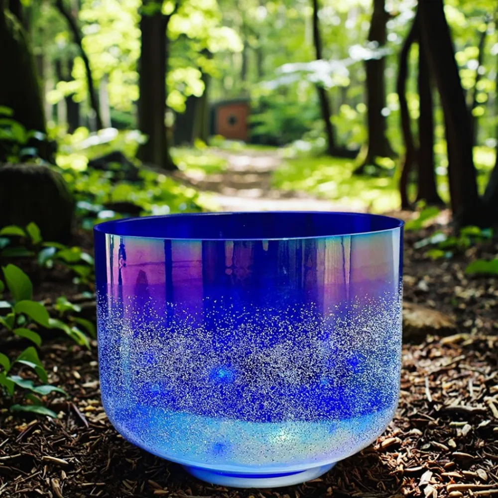 Wholesale Customized Color Quartz Bowls clear Natural Gemstones Alchemy Crystal Singing Bowls Sound Healing Mediation