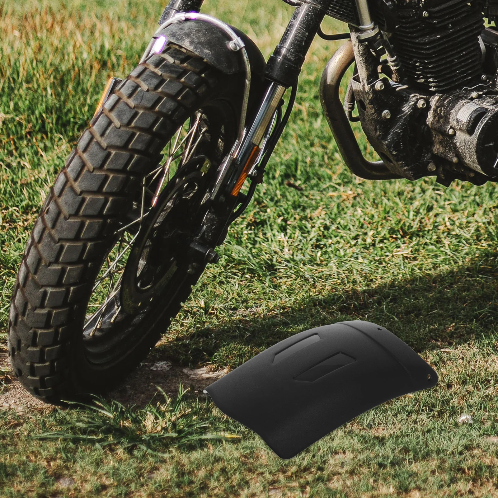 

Universal Motorcycle Front Mudguard Extended Length Black for Electric Motorbike Bicycle Tire Protector Road Mountain Bike