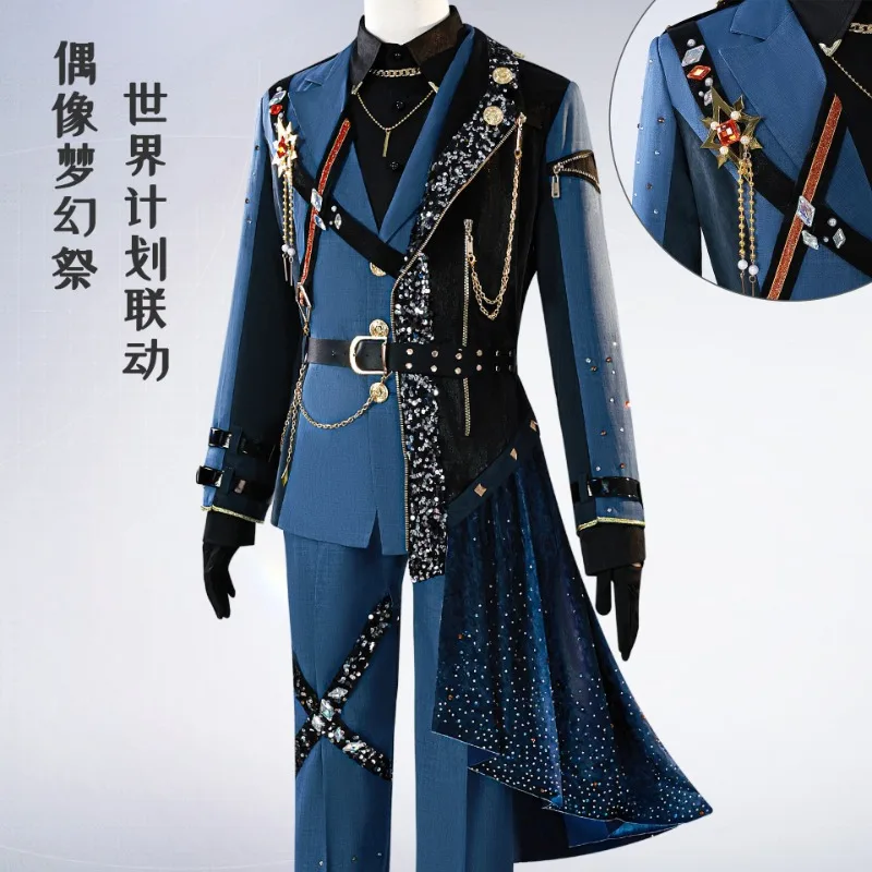 فرقة النجوم مجتمعة مشروع Sekai رجل فريق موحد Pjsk Tenma Tsukasa Toya Aoyagi Shinonome Akito Kamishiro Rui تأثيري البدلة