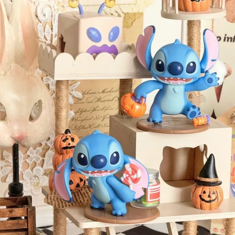 Disney Stitch Animation Peripheral Blind Box, Desktop Decoração Ornamentos, Halloween Funny Dress Series Presentes, Presentes das meninas