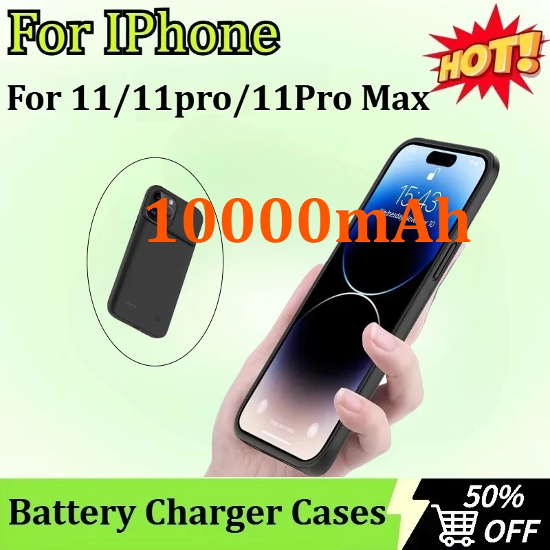 

10000mAh Ultra-thin Mobile Charging Bank Case Suitable for IPhone 11/11pro/11Pro Max Portable Battery Charger Case Backup