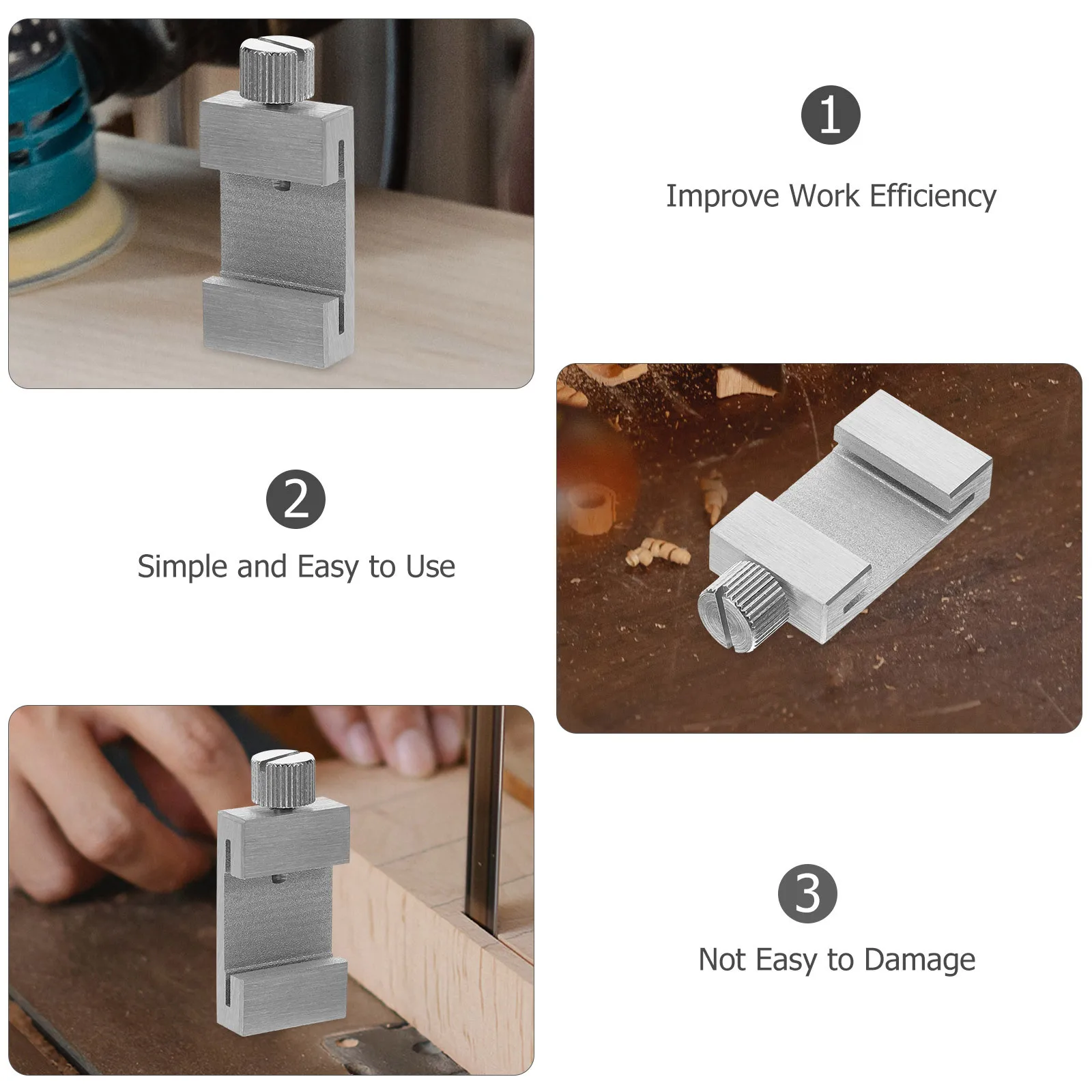 

Ruler Positioning Limit Block Aluminum Alloy Sturdy Measuring Equipment for Accurate Alignment Ruler Sliding Block Craft Use