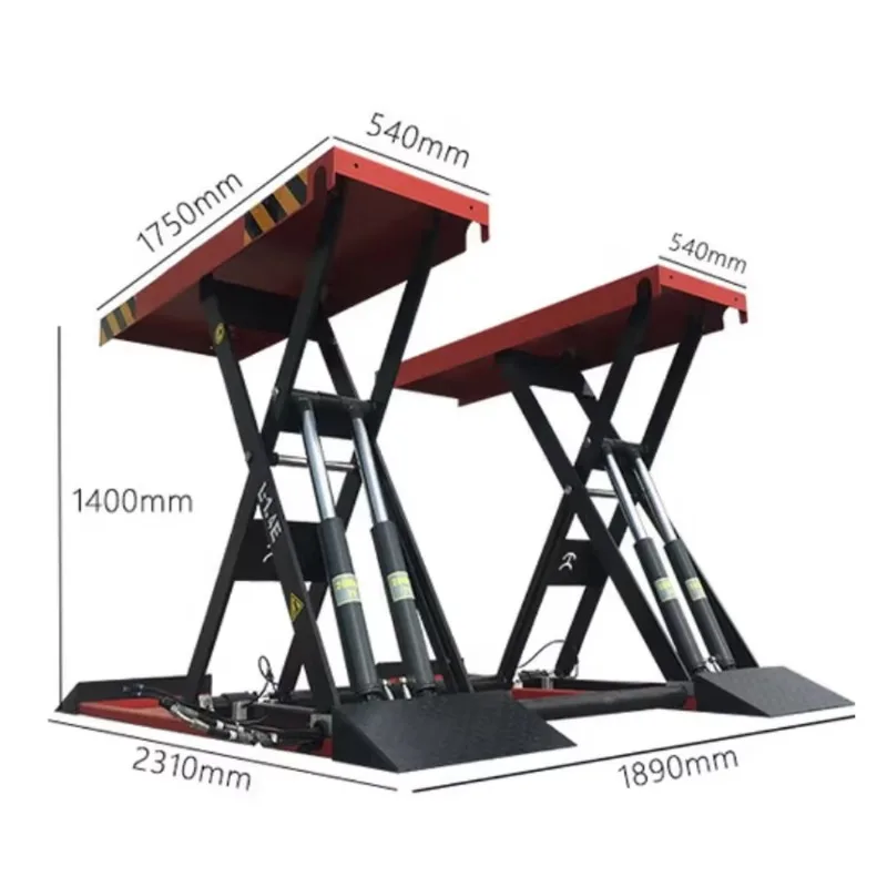 Outdoor Metal Hydraulic Floor Jack Lift Type Auto Vehicle Lifting Repair Equipment for Car Maintenance