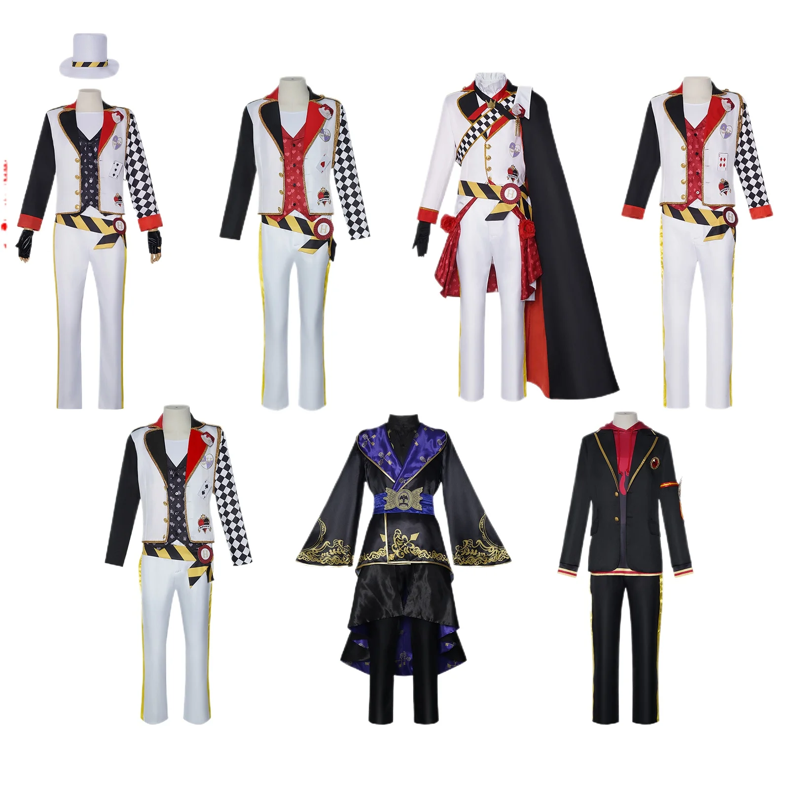 Anime Twisted Wonderland Ace Deuce Cosplay Costume Men Anime Role Play Stage Outfit for Comic Con Party and Cos Events Fans