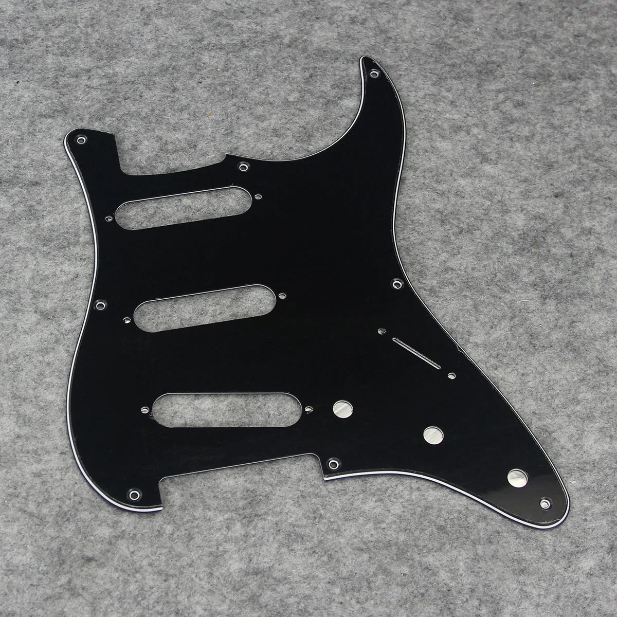 FLEOR Set of Vintage 8 Holes ST Pickguard SSS Guitar Back Plate & Screws for Electric Guitar Parts, 7 Colors Choose