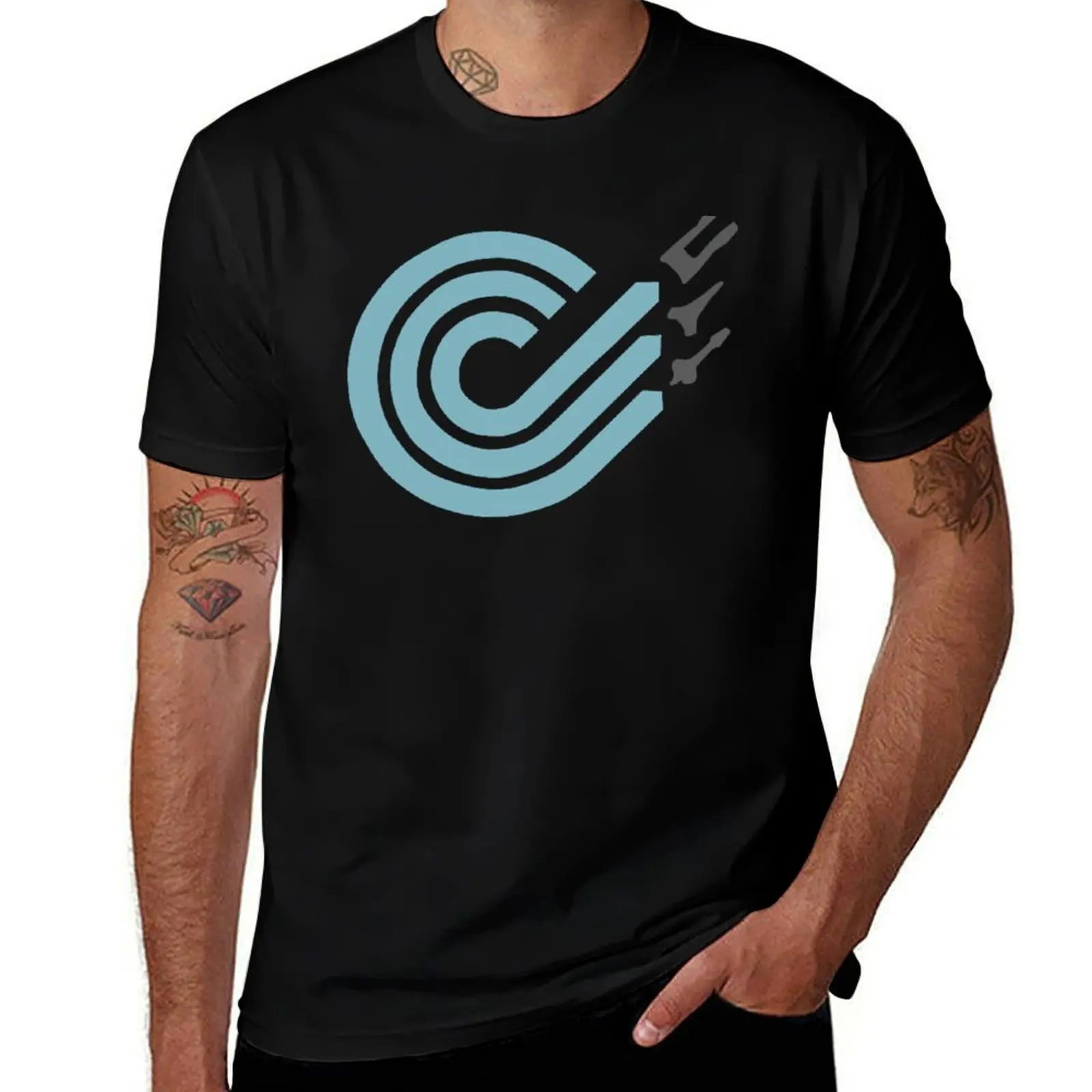 Wipeout HD Logo Sticker T-Shirt Gym Exercise Short Sleeve T-Shirt