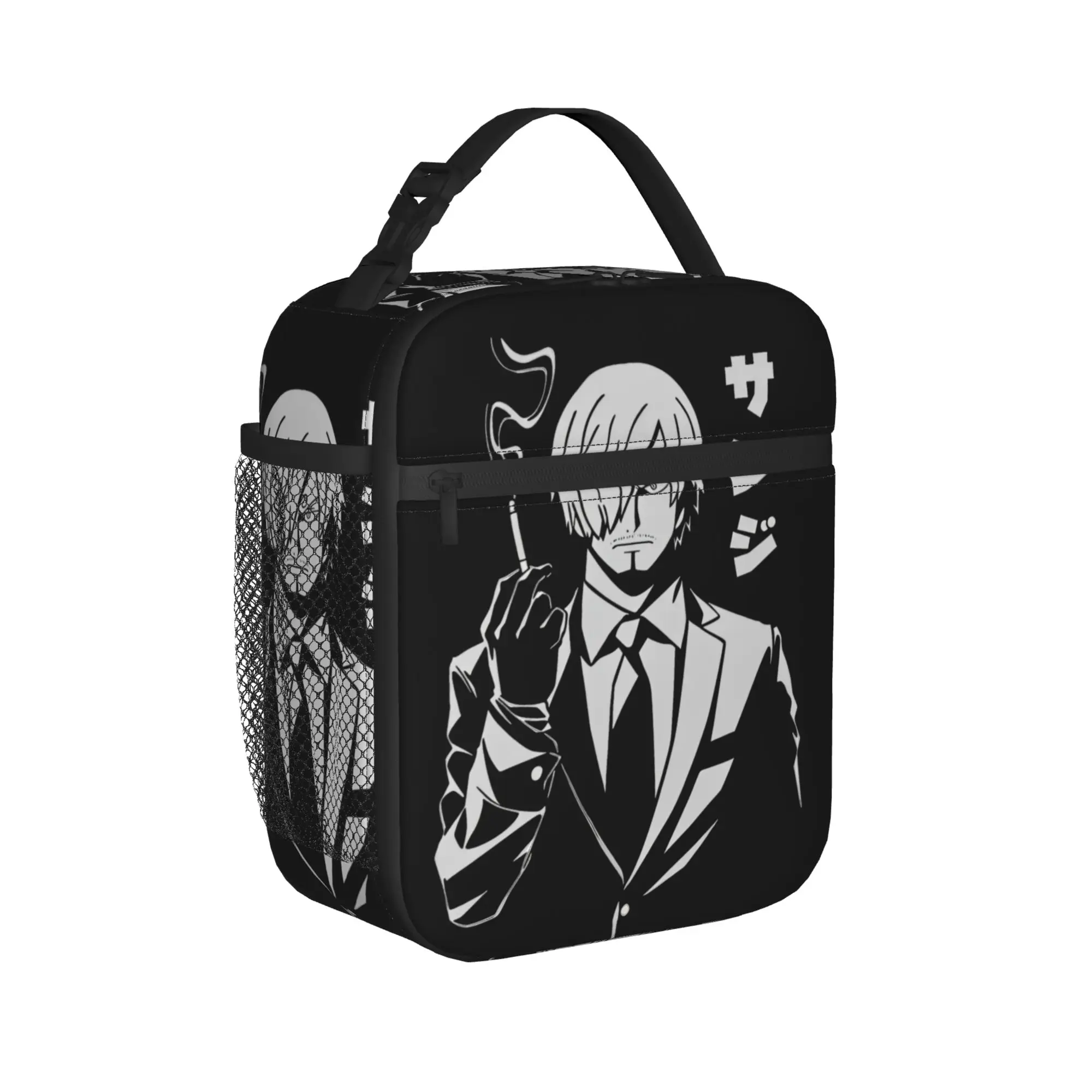 Термосумка для обедов Sanji Vinsmoke Luffy Anime, многоразовая, герметичная, для девочек и мальчиков, для работы