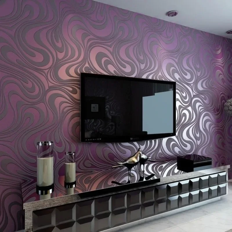 Modern Minimalist Wave Pattern Non-woven Wallpaper Abstract Wallpaper for Bedroom Living Room Background Home Decor Papel Tapiz