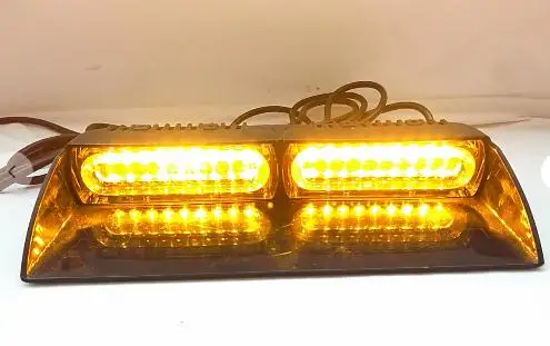 Luminoso 18W Led 16 modalità flash Parabrezza auto Spia stroboscopica, luci di emergenza del cruscotto, luce della polizia