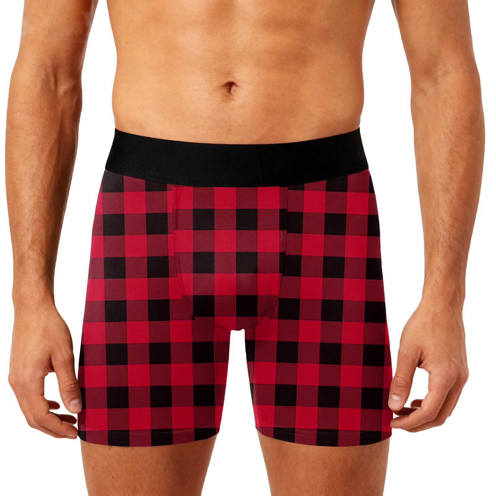 

Men's Casual Fashion Printed Boxers Breathable Trend Mens Underwear Plaid Boxer Shorts Panties Swimming Underpants