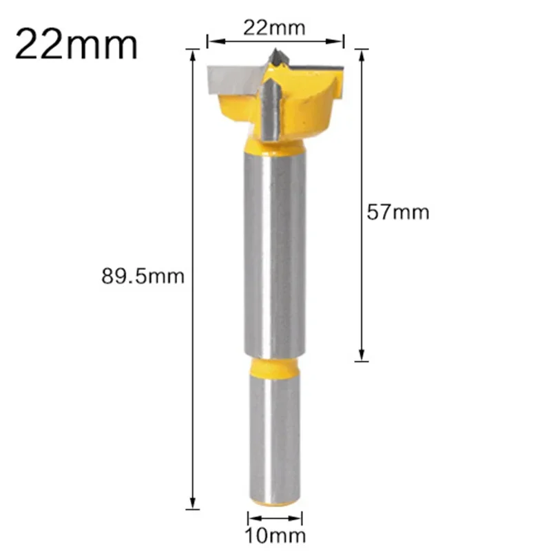 1PC 22mm-36mm Forstner Tips Woodworking Tools Hole Saw Cutter Hinge Boring Drill Bits Round Shank Tungsten Carbide Cutte