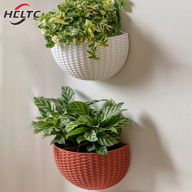 1PC Flower Pot Exquisite Wall-mounted Plastic Wall Hanging Basket Flowerpot  For Outdoor Garden Balcony Planter Bucket Home Decor - AliExpress 15