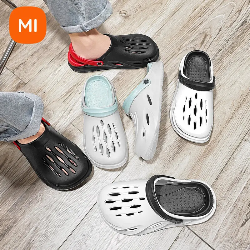 Xiaomi-Sandales de plage légères unisexes pour hommes, tongs de plage d'été, pantoufles astronomiques souples et respirantes