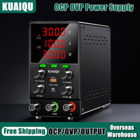 KUAIQU SPS3010S DC Power Supply 30V 10A Lab Power Source OCP OVP OUTPUT Switching Voltage Regulator Phone Repair Plating Testes