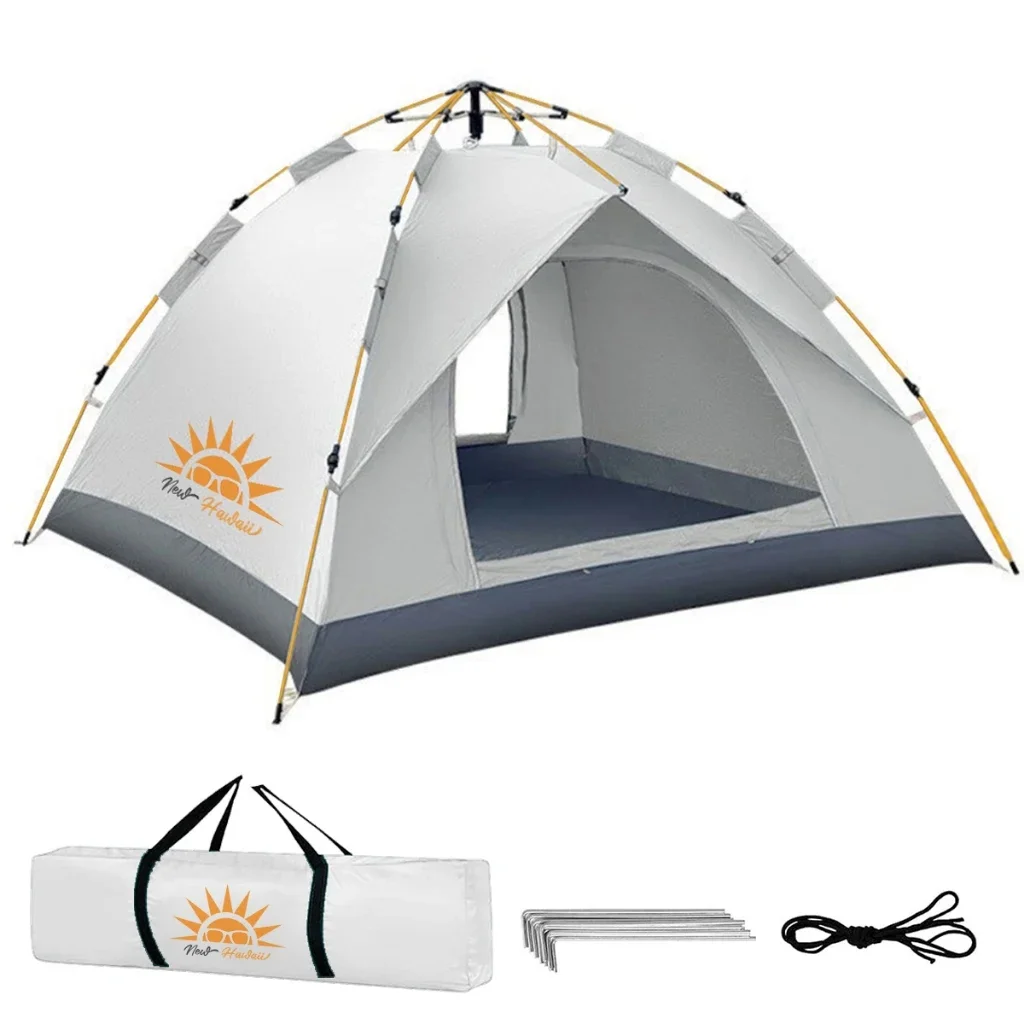 Barraca de Camping Tenda de Acampamento Pop-up Automática Portátil Para 3-4 Pessoas