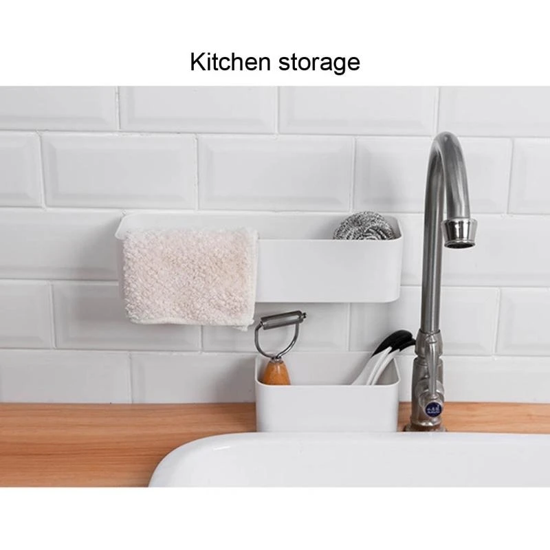 97QC Organización pared Spits Sporter White para baño oficina del baño cocina dormitorio