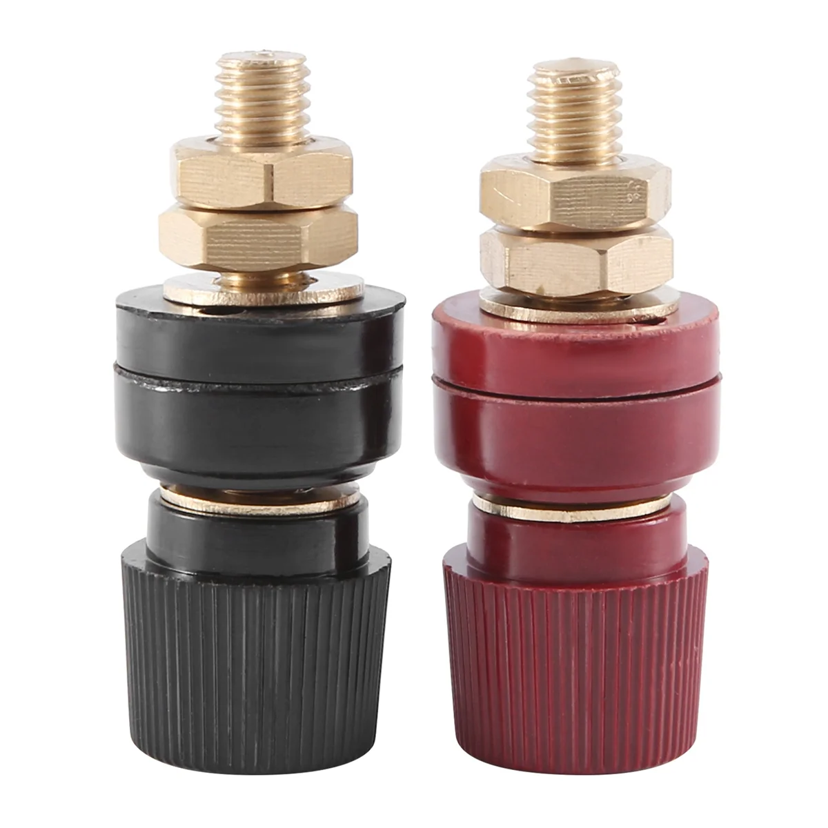 ABNP 2Pcs Terminal Binding Post, 555 Type Brass Pillar Terminal Block M8 Thread Diameter Binding Post 220V-380V 200A