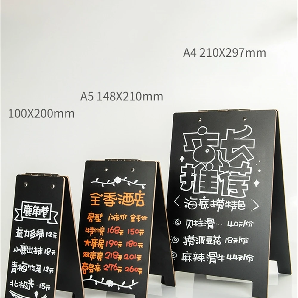 Message Board Memo Blackboard Creative Decor Desktop Home Multifunctional Cafe Menu Card Sign Holder