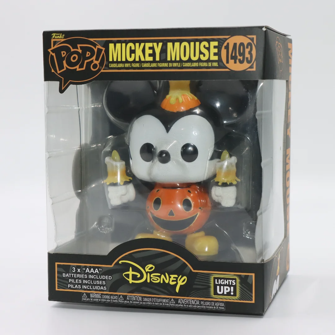 Original Funko Pop Disney Halloween Mickey Mouse brilla en la oscuridad vinilo colección de figuras de acción modelo juguete decoración de escritorio regalo