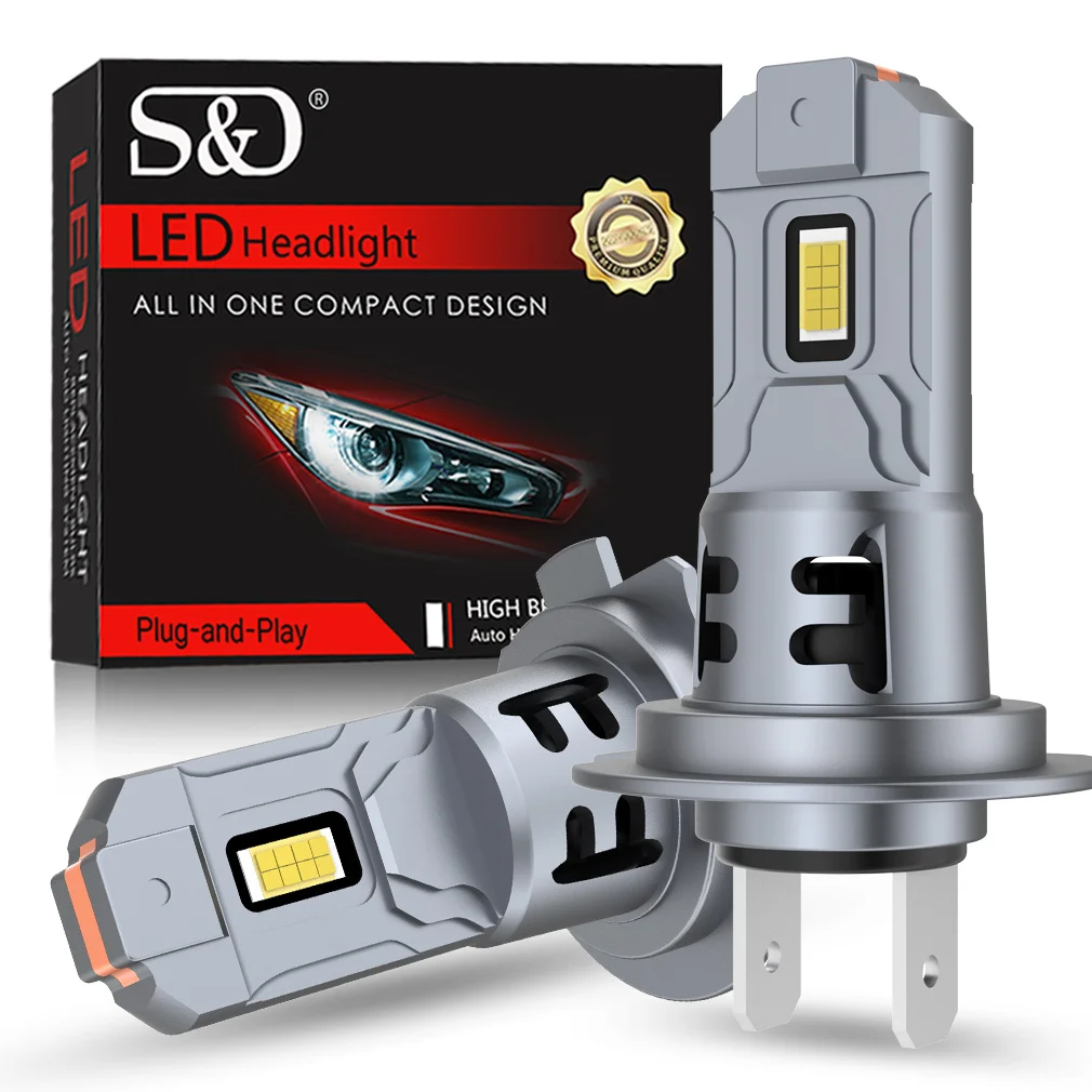 

30000LM Mini H7 LED Headlight Bulb Wireless 250W CSP for Car Headlamp Auto Diode Lamps H7 Turbo Led 12V 6500K