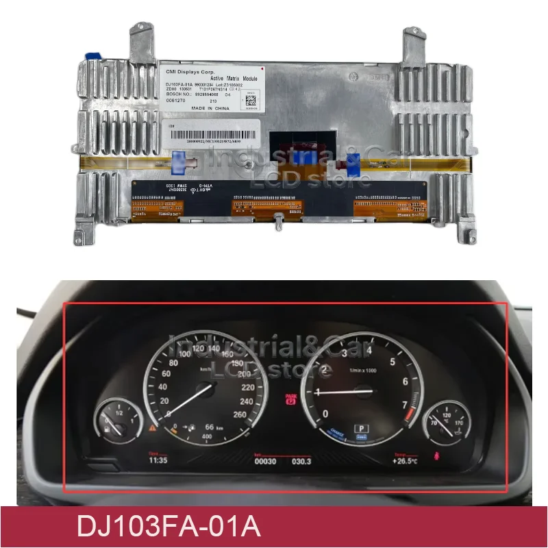 DJ103FA-01A Original 10.3 Inch CMI Display DJ103FA 01A For F01 F02 F07 F10 F11 6WB Full LED dashboard 9363263 LCD Screen