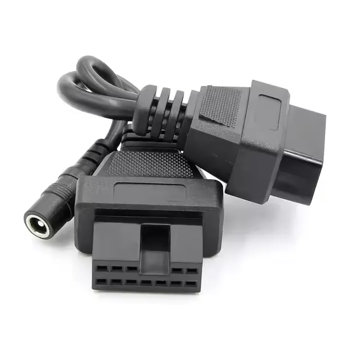 High Quality OBDII Connector 12pin to 16Pin Diagnostic Cable for MITSUBISHI Cars
