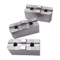 1set K11-200A 8’‘ Oil Pressure Separating Soft Top Jaws Type A for 200mm Lathe Chuck Collet Lathe Manual Self Centering Chuck