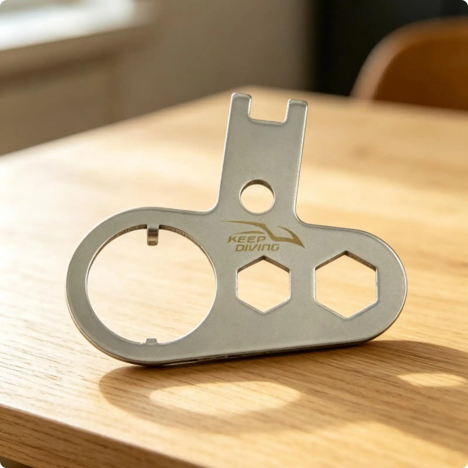 420 Stainless Steel Valve Maintenance Device Multi Function Wrench for BCD Scuba Diving Gear Upkeep