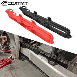 Motorcycle Red and Black Rubber Swingarm Chain Slider Guide Guard For Honda CR125R CR250R CRF250R CRF450R CRF250X 450X 2009-2013