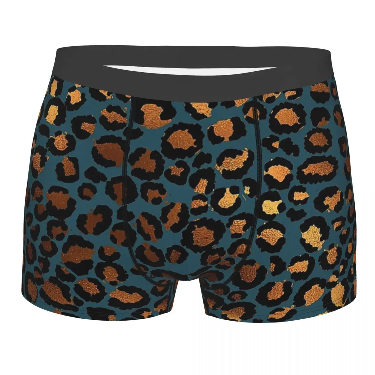 PRETTY CASES CHEETAH LEOPARD PRINT SAFARI Animal Skin Simulation Underpants Homme Panties Men\'s Underwear Shorts Boxer Briefs