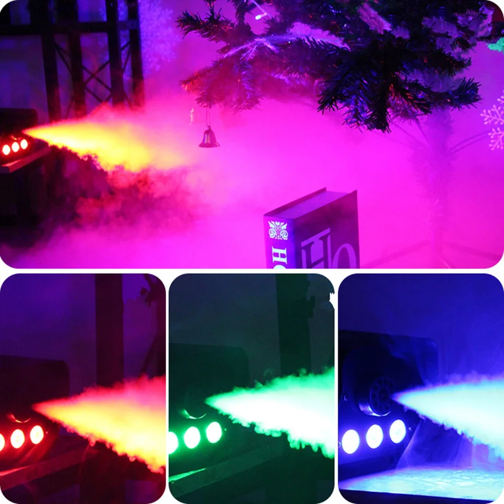 เครื่องสร้างหมอกควบคุมด้วยรีโมทไร้สาย500W DJ AIK ไฟ LED RGB เวทีดีเจดิสโก้ปาร์ตี้งานแต่งงานฮาโลวีน