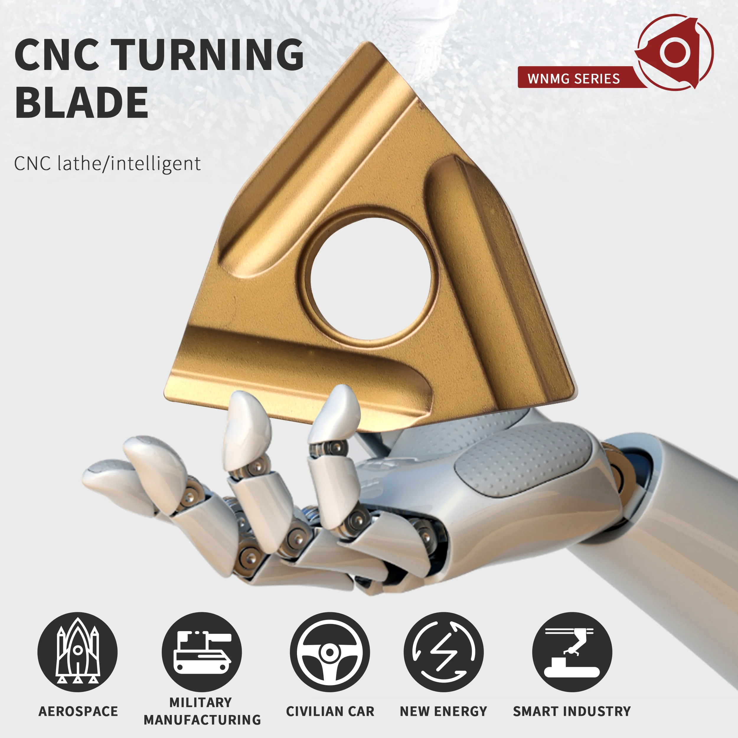 Il carburo degli utensili di tornitura del tornio di CNC di WNMG080412L-S NK3030 WNMG080404L WNMG080408R inserisce il bene durevole del rivestimento di alta qualità