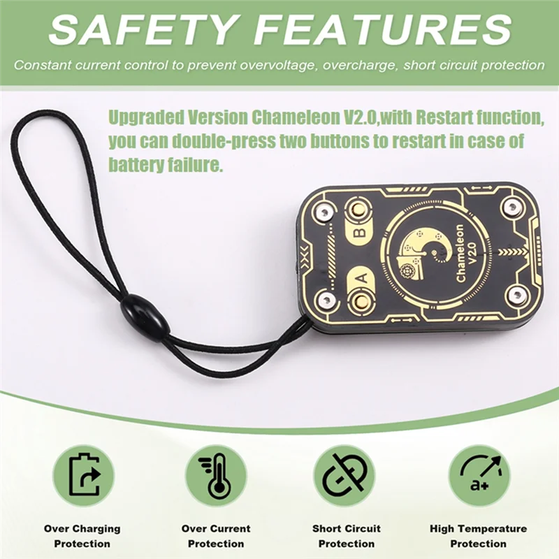 【RECOMENDAR】Chameleon V2.0 125 кГц 13,56 МГц NFC Дубликатор RFID Считыватель смарт-чипов Эмулятор UID/CUID Декодирование карт + брелок