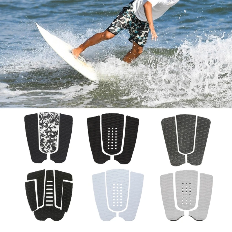 

3 Pieces EVA Surfboard Traction Pads EVA Surfs Deck Grips Surfboard Traction Pad, Surfboard Grip Pad