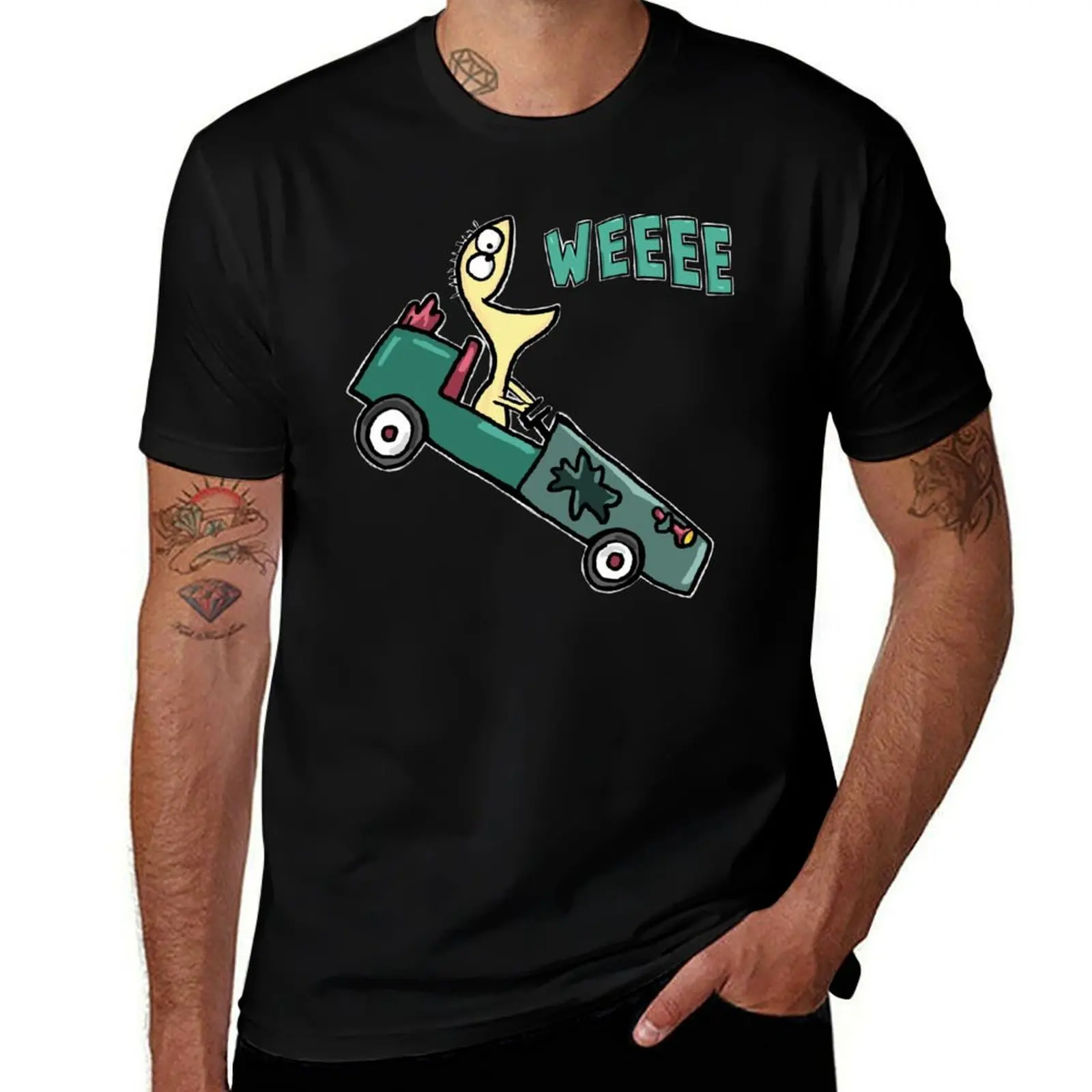 Camiseta Go Kart Cheese Foster's Home para amigos imaginarios, camisetas de anime para niño, ropa hippie, camisetas de algodón para hombre