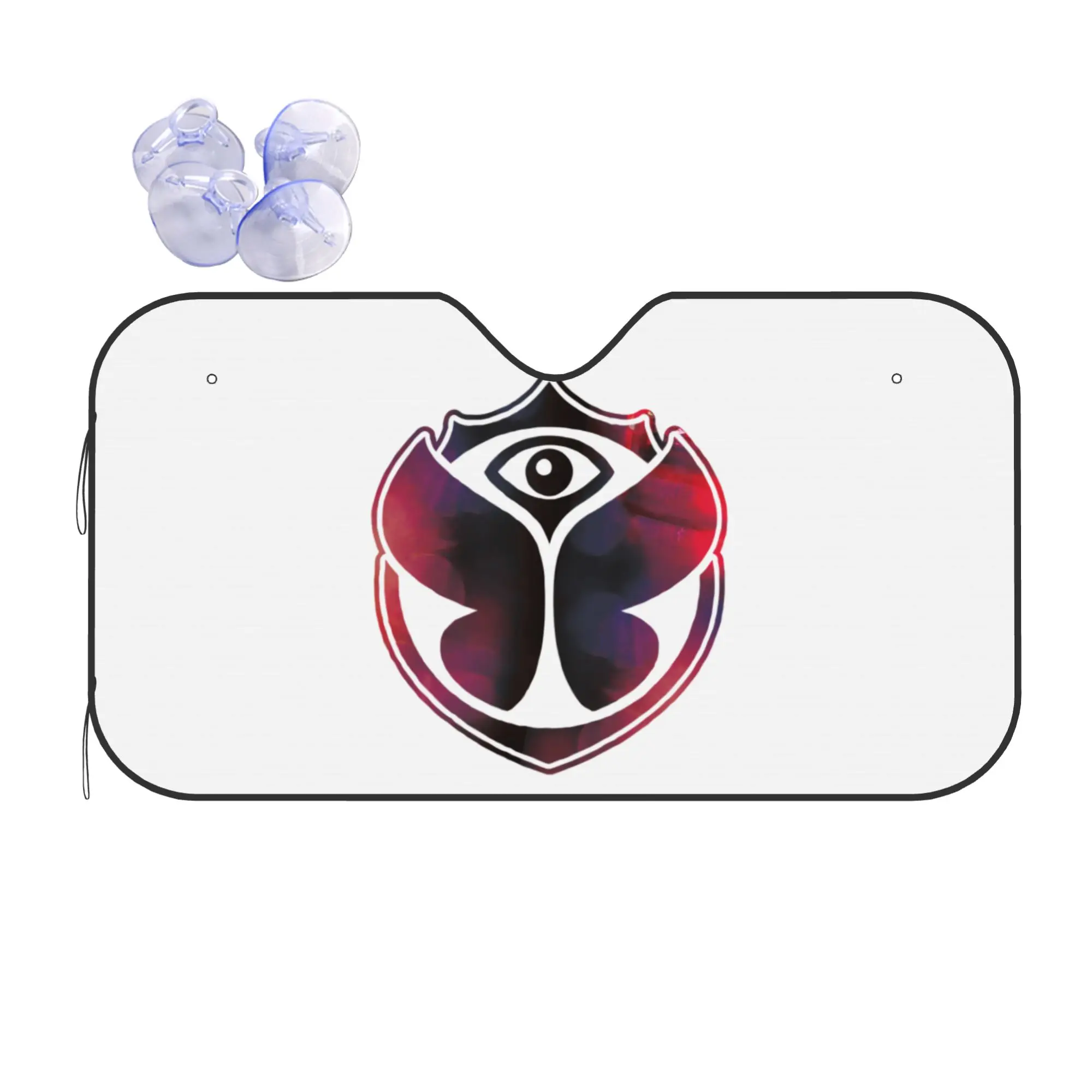 Car Front Windshield Sun Visor Tomorrowland Electronic Dance Festival UV Protection Car Sun Shade  Covers Car Solar Protection