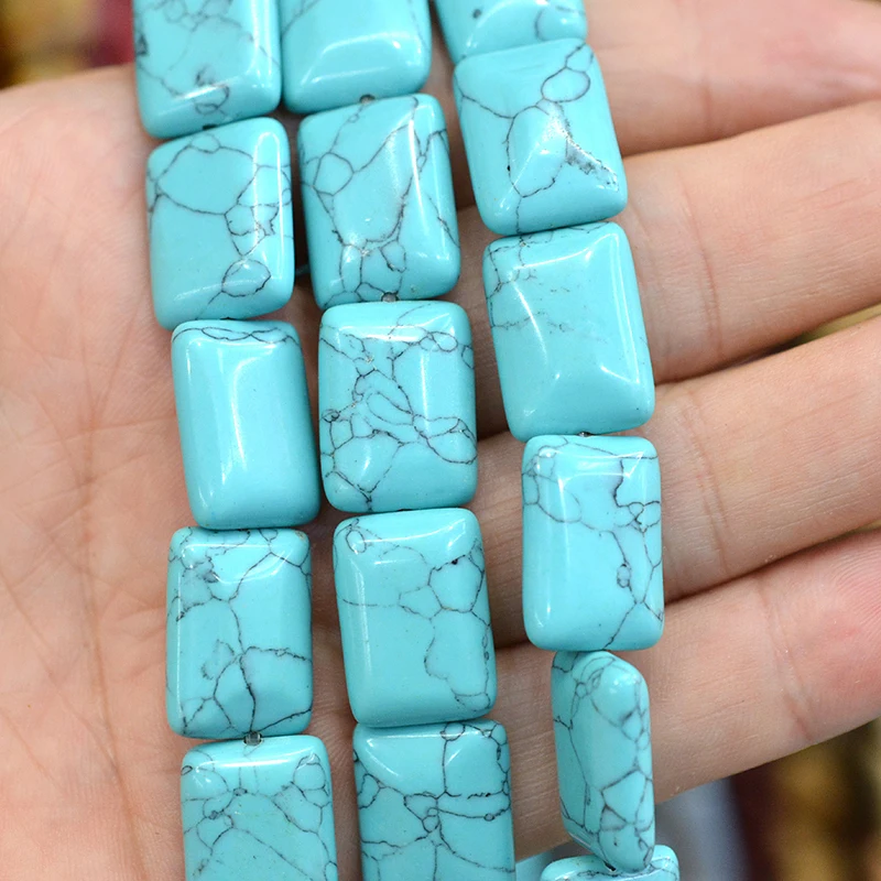 13x18mm 20pcs  stone on the upper plane square beaded agate crystal scattered beads used in jewelry DIY necklace bracelet