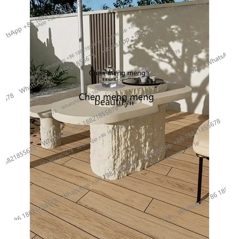 new  Tea Table Light Luxury Modern High-Grade Villa Cave Stone Black Stone Kettle Integrated Tea Table ss 8617
