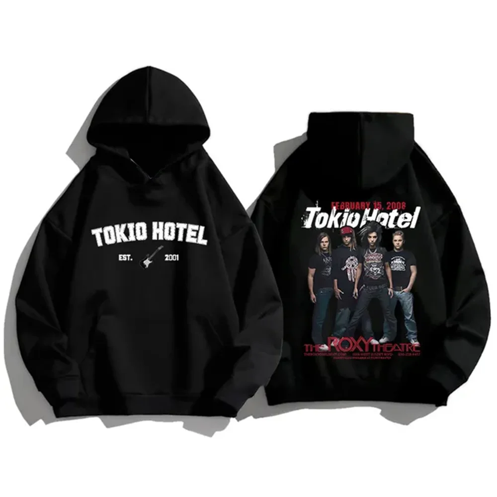 TOKIO เสื้อฮู้ด unisex ผ้าฝ้ายโรงแรม kaulitz เสื้อฮู้ดขนแกะแฟชั่นหรูหราเสื้อสวมหัวพิมพ์ลายฤดูหนาวฤดูใบไม้ร่วง