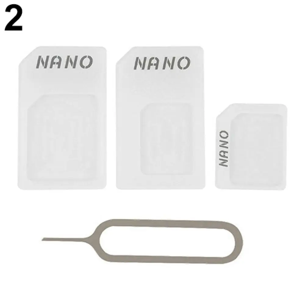 3 In 1 Nano SIM Card To Micro SIM Card To Standard SIM Card Adapter Converter Black Nano Sim Card Tool For Phone Accessories