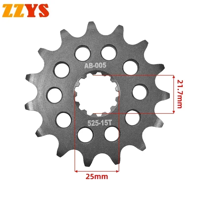 

525 15T Tooth Front Sprocket Gear Staring Wheel Cam For Suzuki Road DL650 V-Strom XT Touring 2020-2022 DL650A VStrom GT DL 650 A