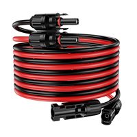 JMUYTOP 10AWG 6mm2 Solar Panel Extension Cable 16FT/5M For Jakery/Renogy/Anker/EF ECOFLOW/ BougeRV Photovoltaic solar charger