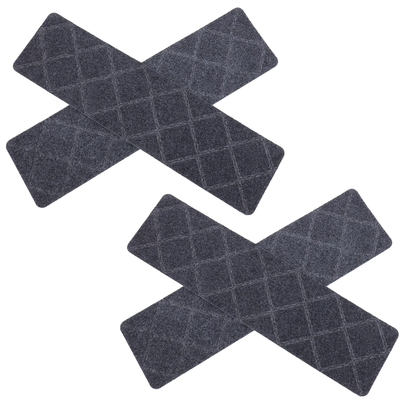 

4Pcs Stair Treads Step Mats Non-Skid Polyester Reusable Stairway Runners for Steps Anti-Slip Mats for Home Stair Treads Runners