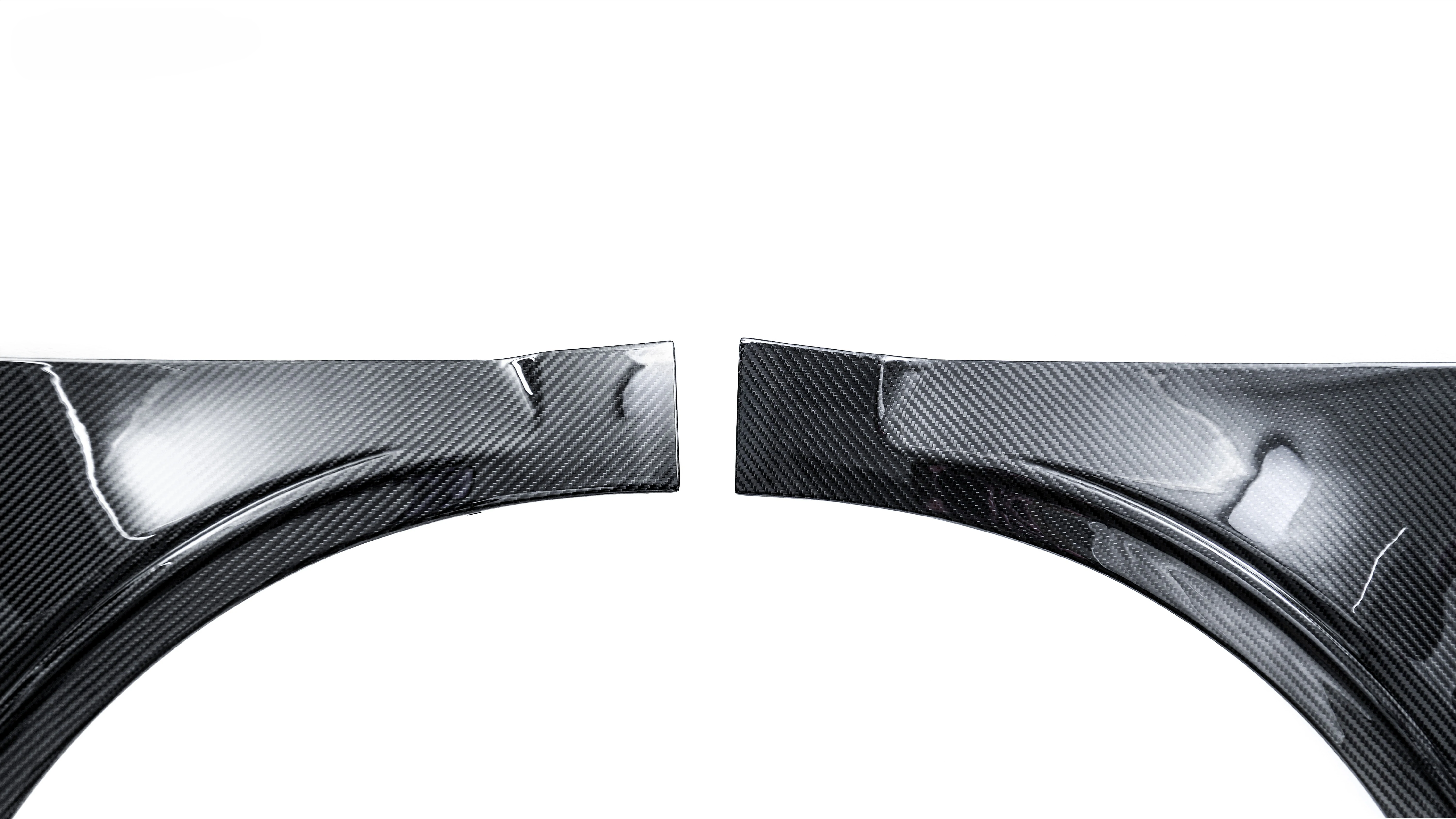 forKarbel Fenders Dry Carbon Fiber Body Kit Pair Fenders for Audi RS3 8V 2017-2019