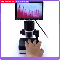 Digital Microscope Nailfold Capillary Microcirculation Detector Illuminated USB Microscope Nail Fold Instrument 7/8/9/10.1'' LCD