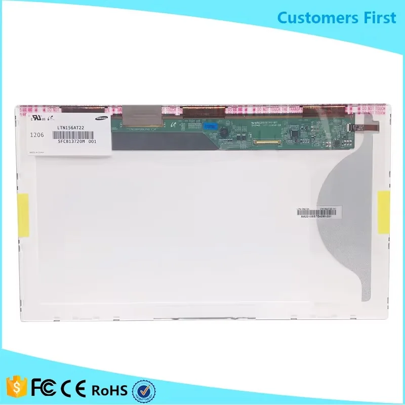 15.6 Inch LCD Panel 1366*7638 RGB LTN156AT22-001 WLED Screen Display LVDS 40pins 262K